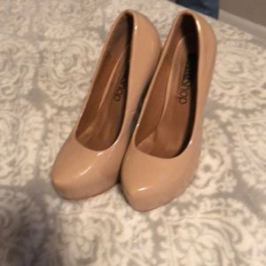 Beige/nude color high heels